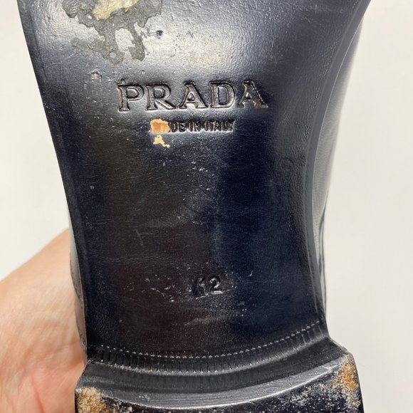 prada leather lace-up shoes main image 6